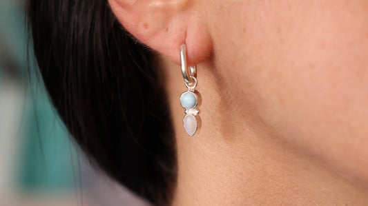 Aqua Drop Hoops
