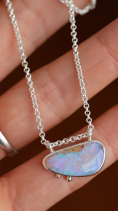 Solid Pipe Opal Necklace