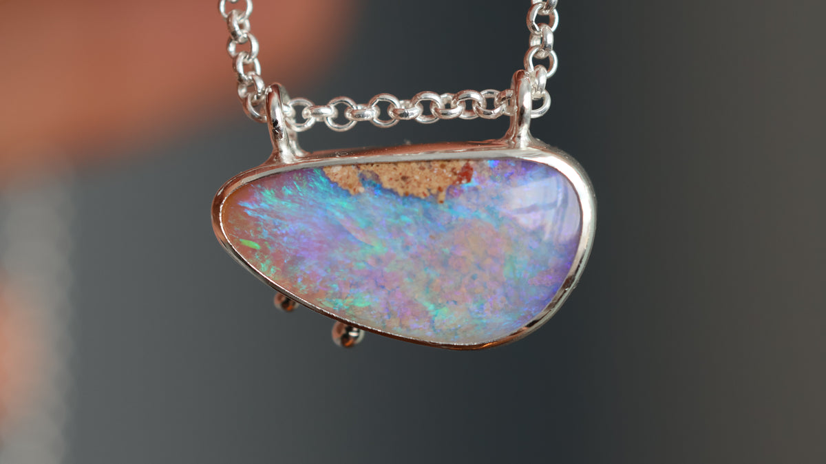 Solid Pipe Opal Necklace