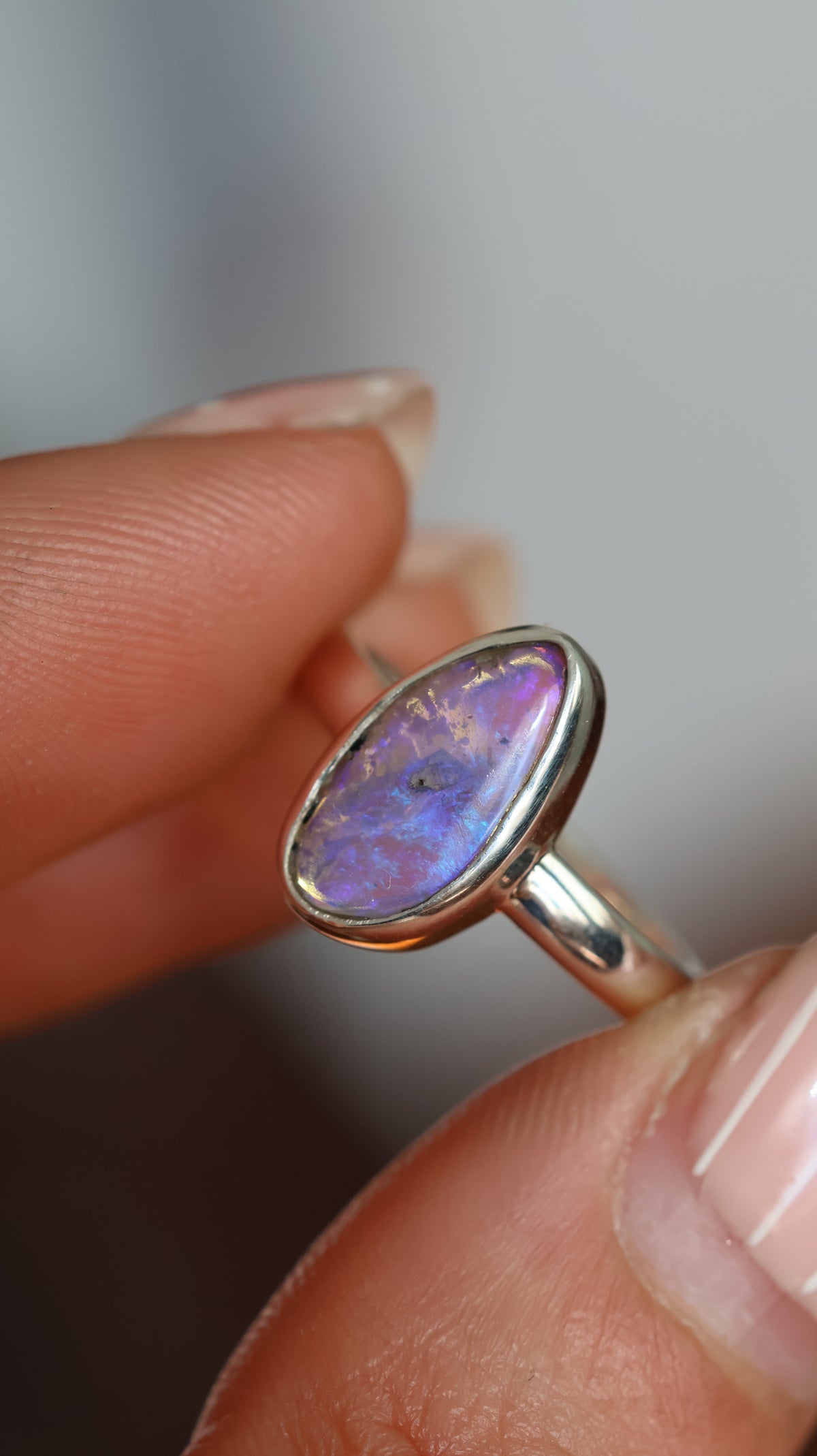 Pipe Opal Ring 6 (L)