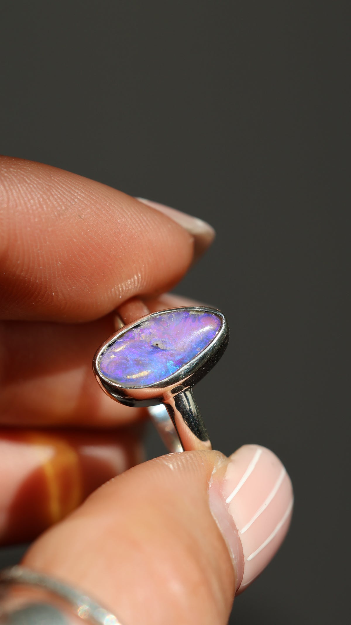 Pipe Opal Ring 6 (L)