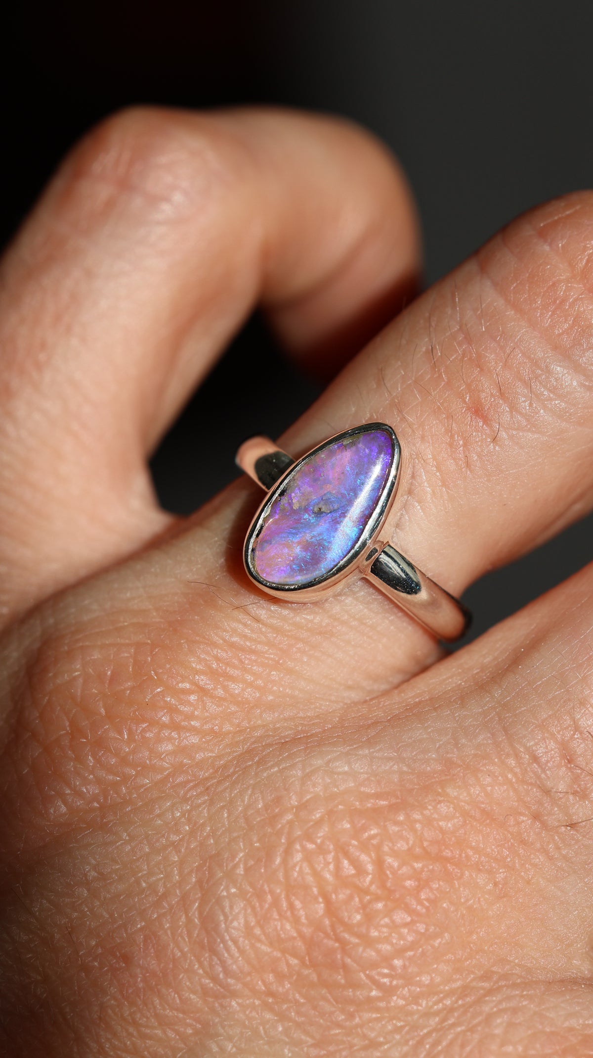 Pipe Opal Ring 6 (L)