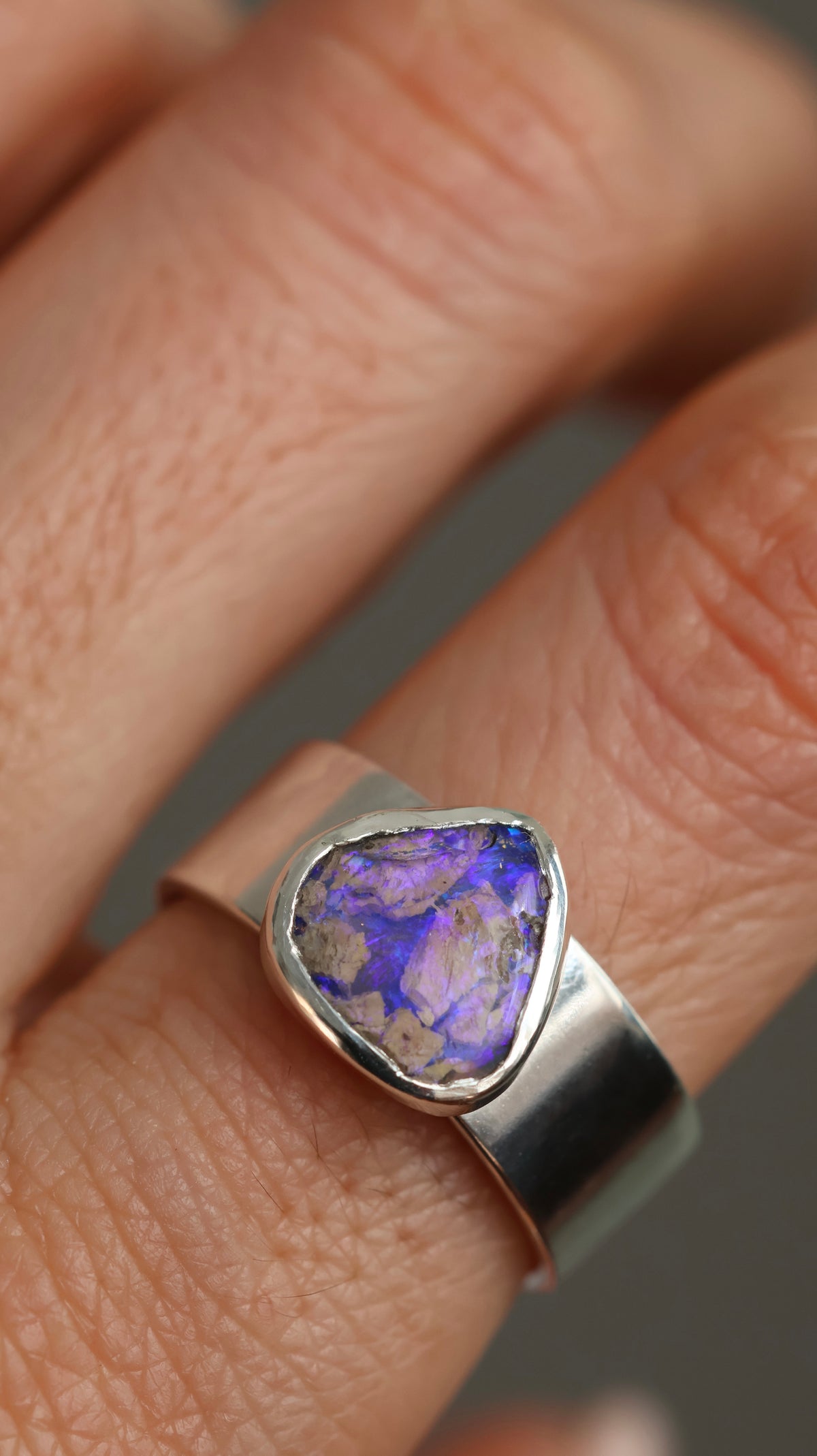 Boulder Opal Ring size 8 / P