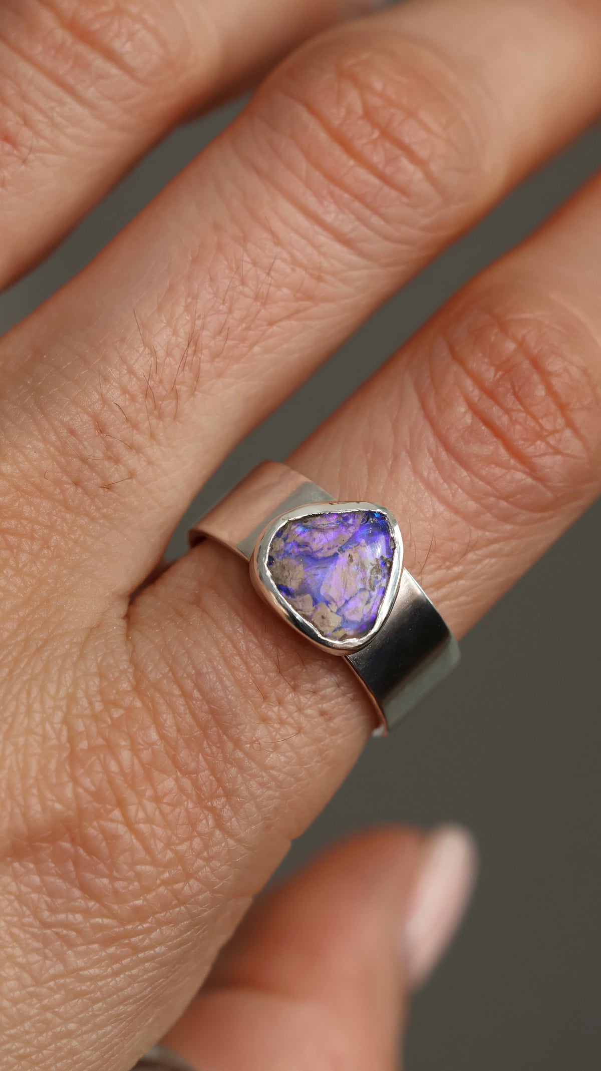 Boulder Opal Ring size 8 / P