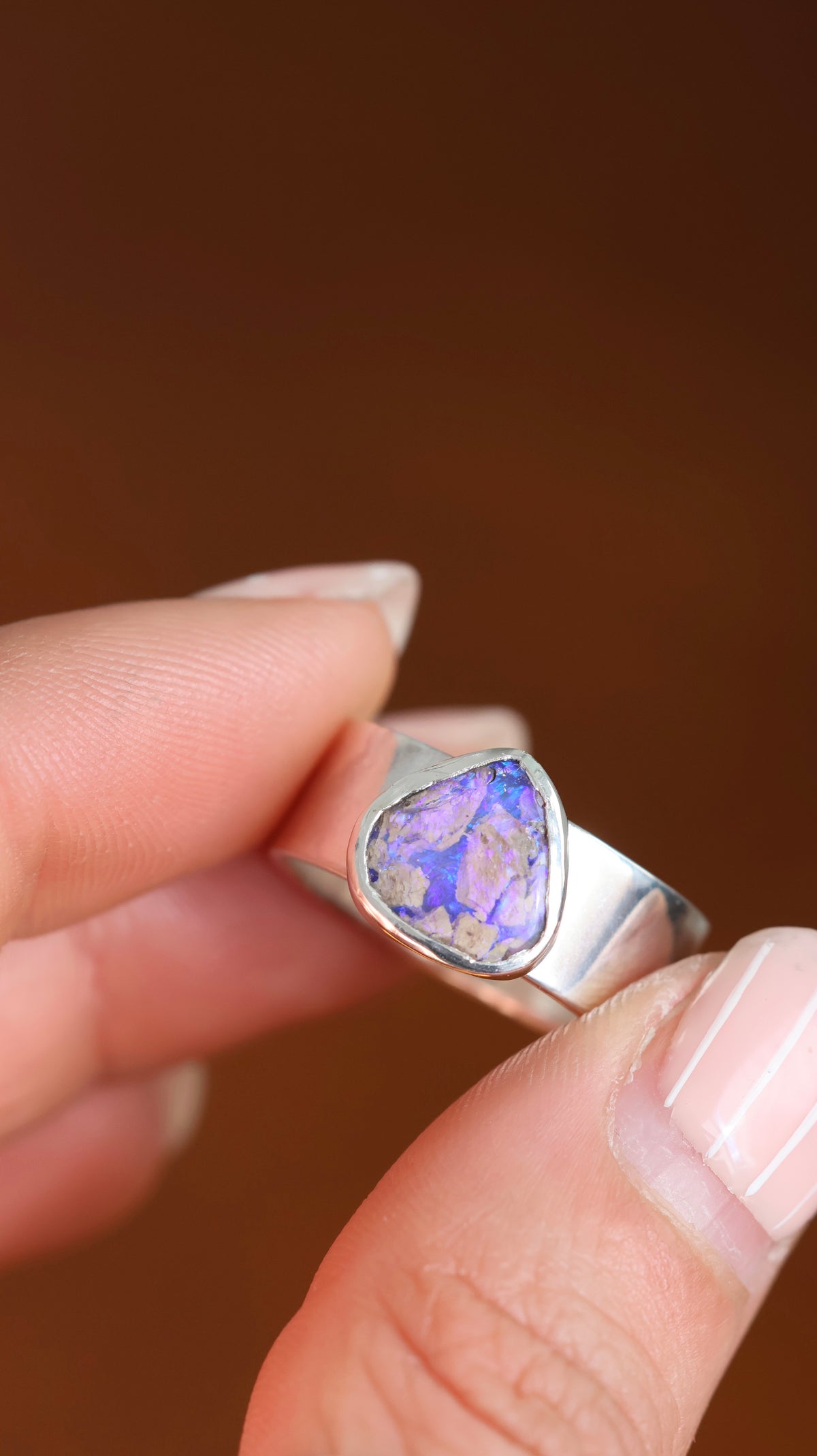 Boulder Opal Ring size 8 / P