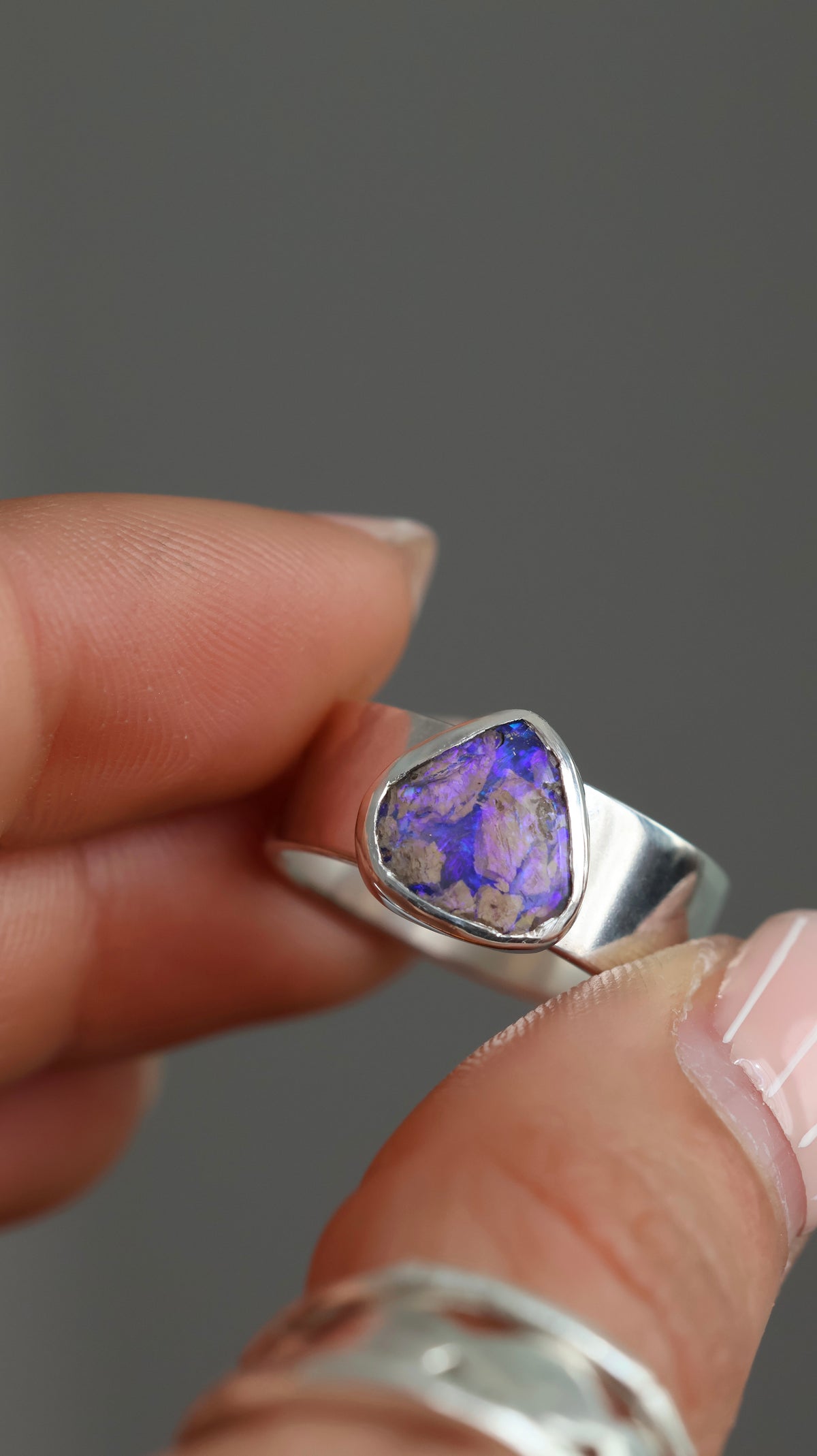 Boulder Opal Ring size 8 / P
