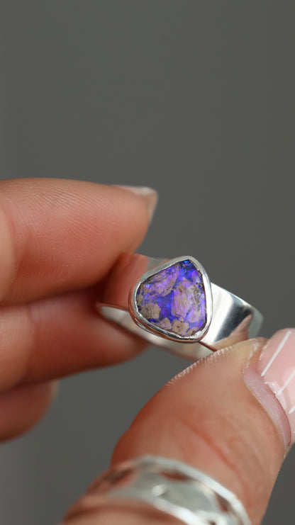 Boulder Opal Ring size 8 / P