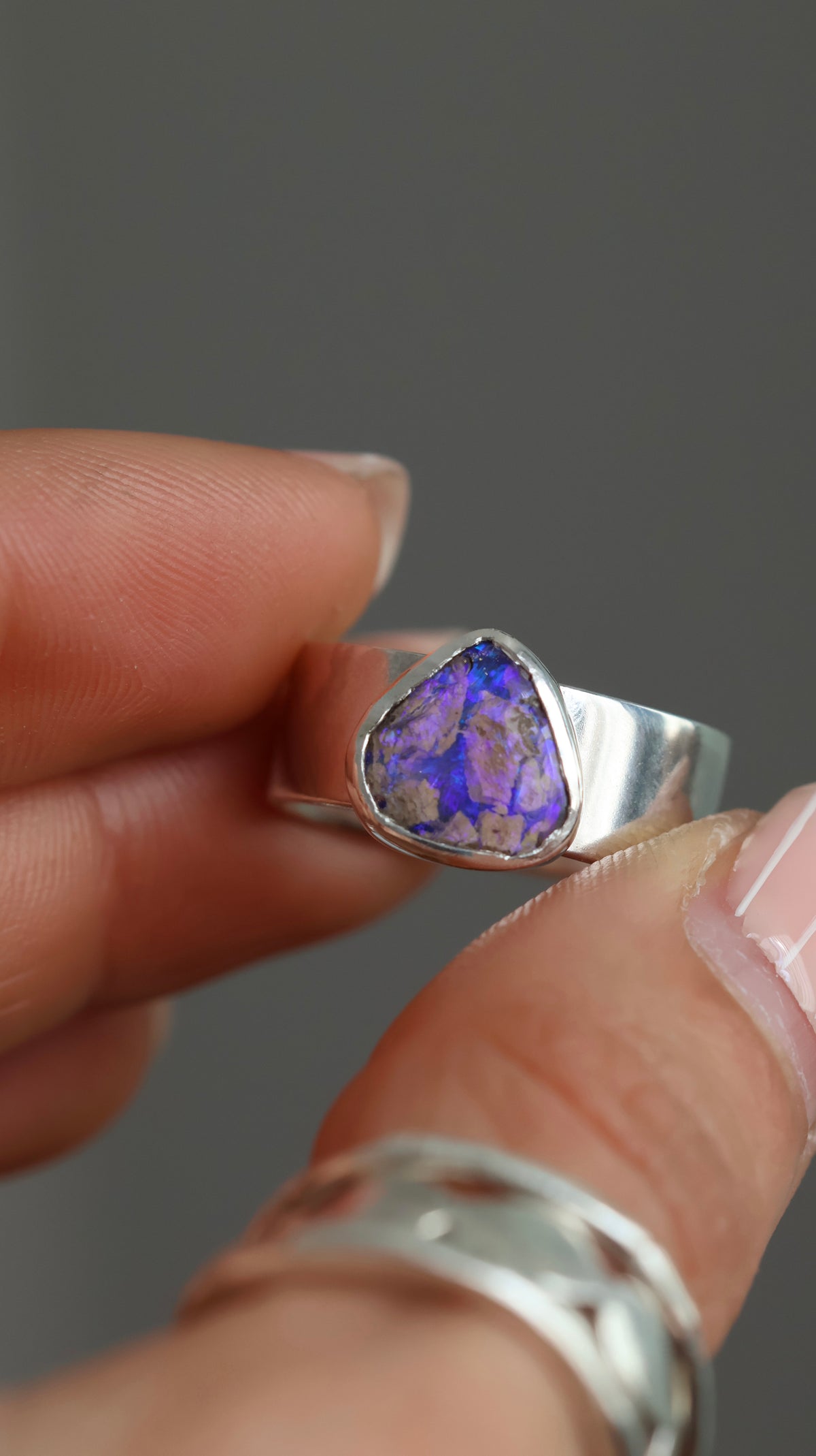 Boulder Opal Ring size 8 / P