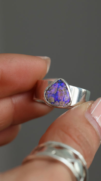 Boulder Opal Ring size 8 / P