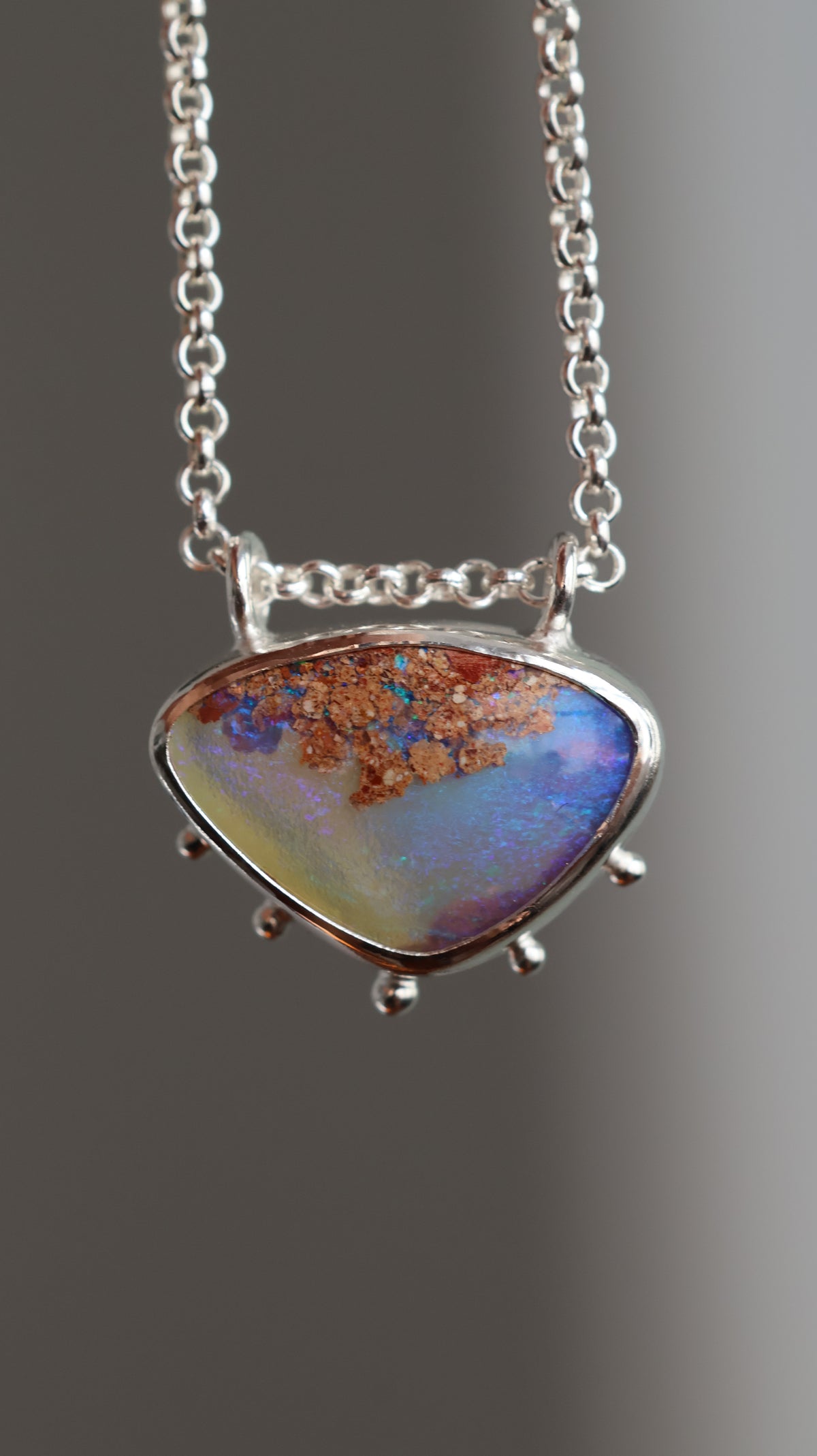 Boulder Pipe Opal Necklace
