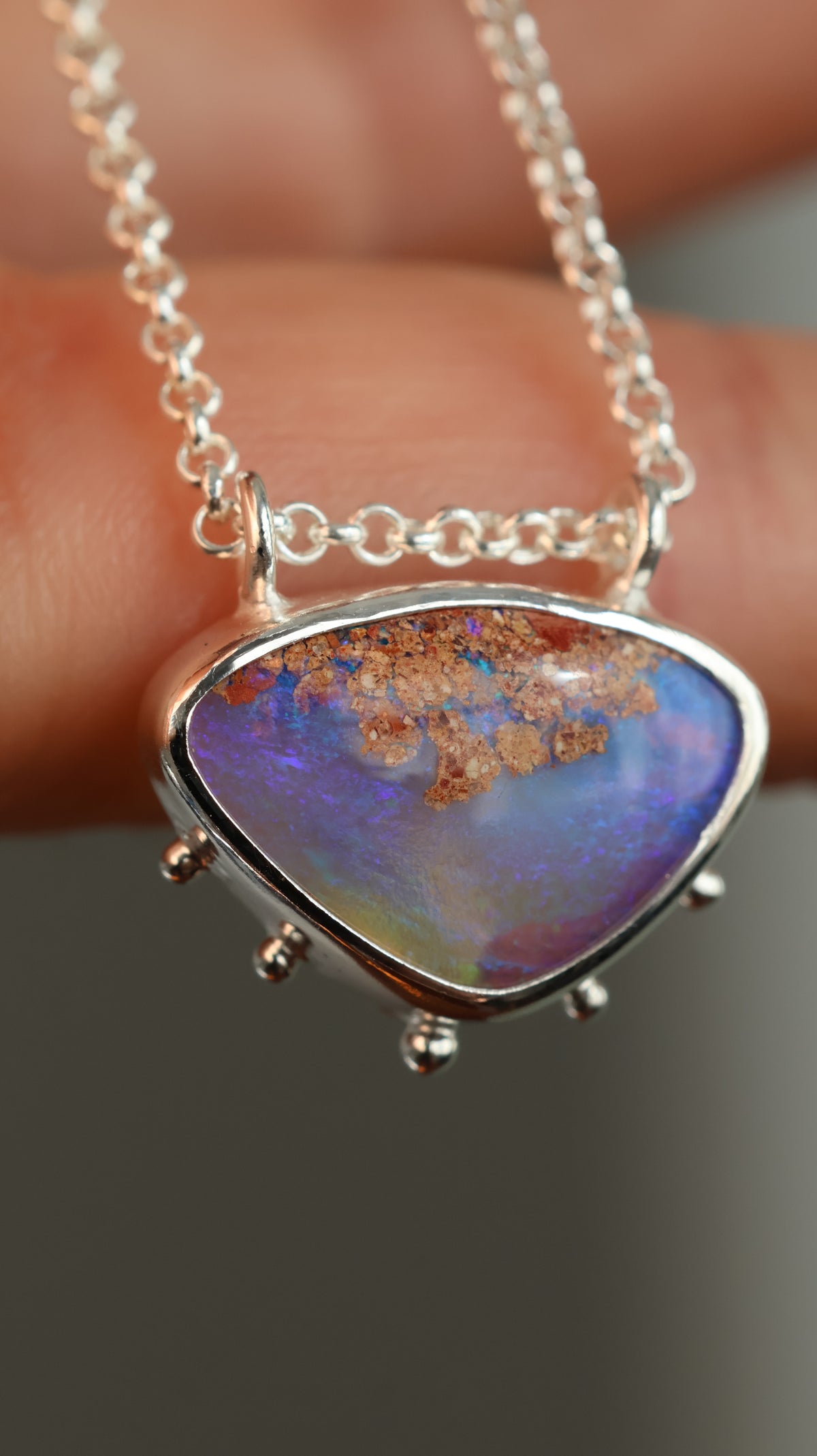 Boulder Pipe Opal Necklace