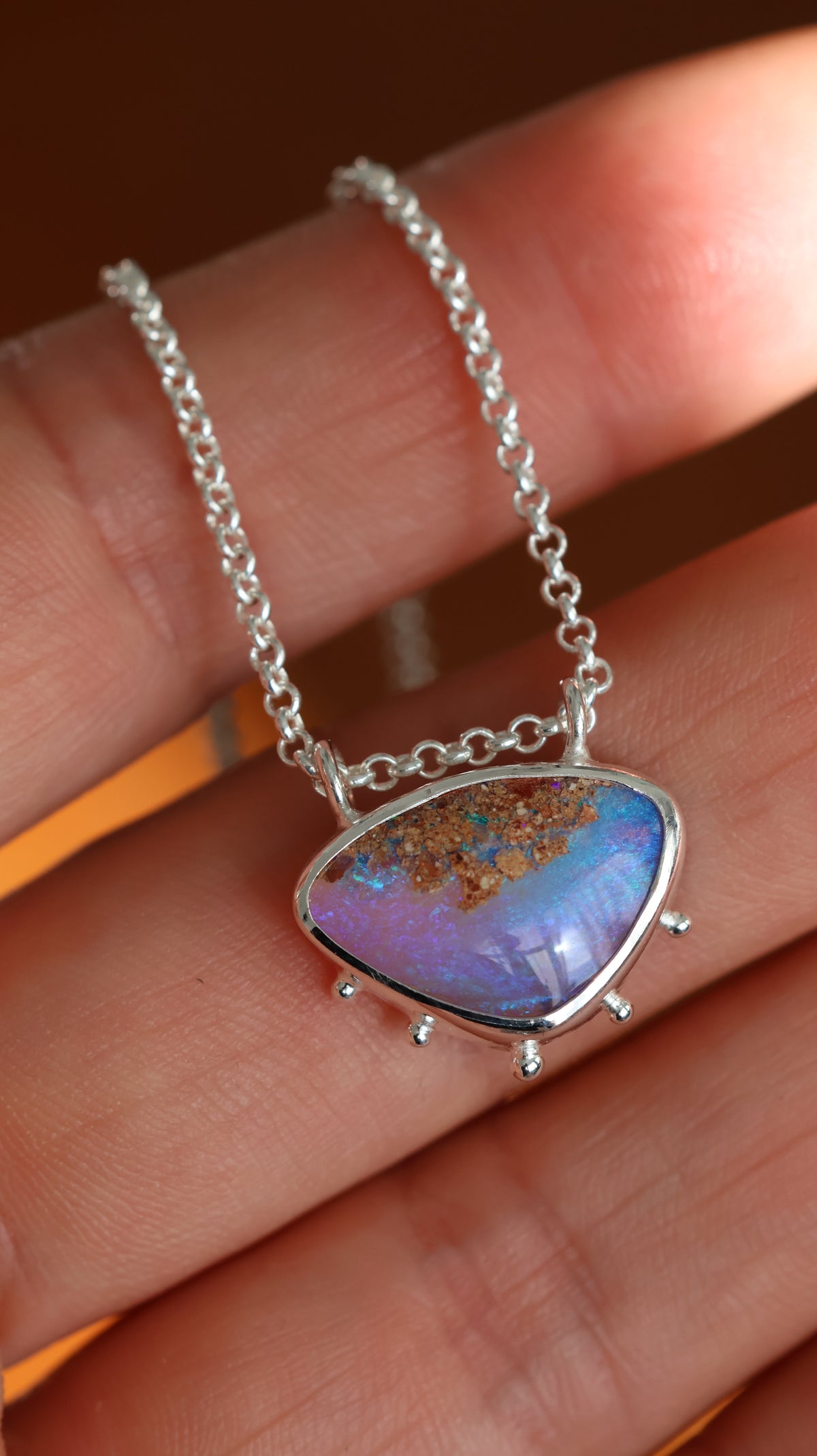 Boulder Pipe Opal Necklace