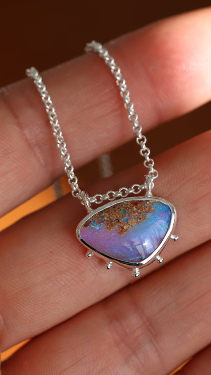 Boulder Pipe Opal Necklace