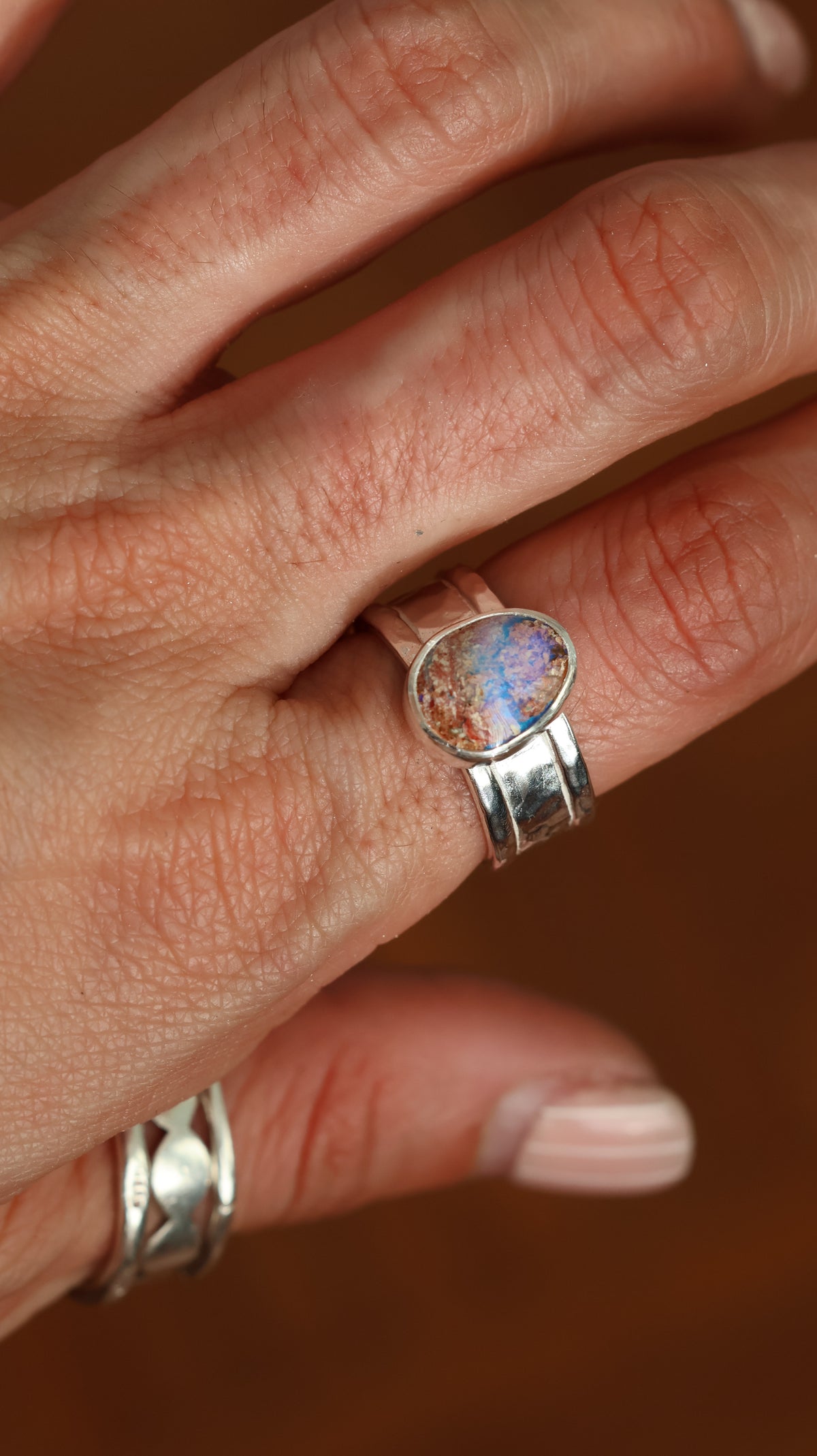 Boulder Opal Ring 8 (P)