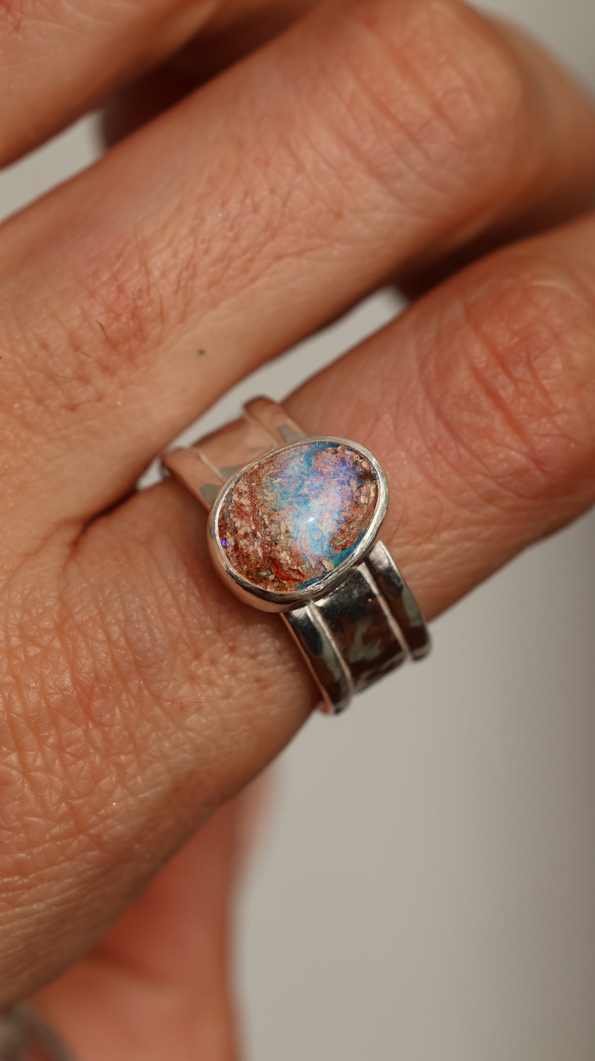 Boulder Opal Ring 8 (P)