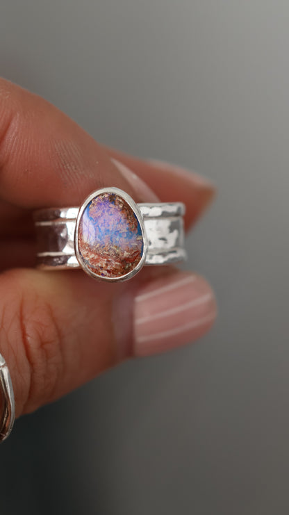 Boulder Opal Ring 8 (P)