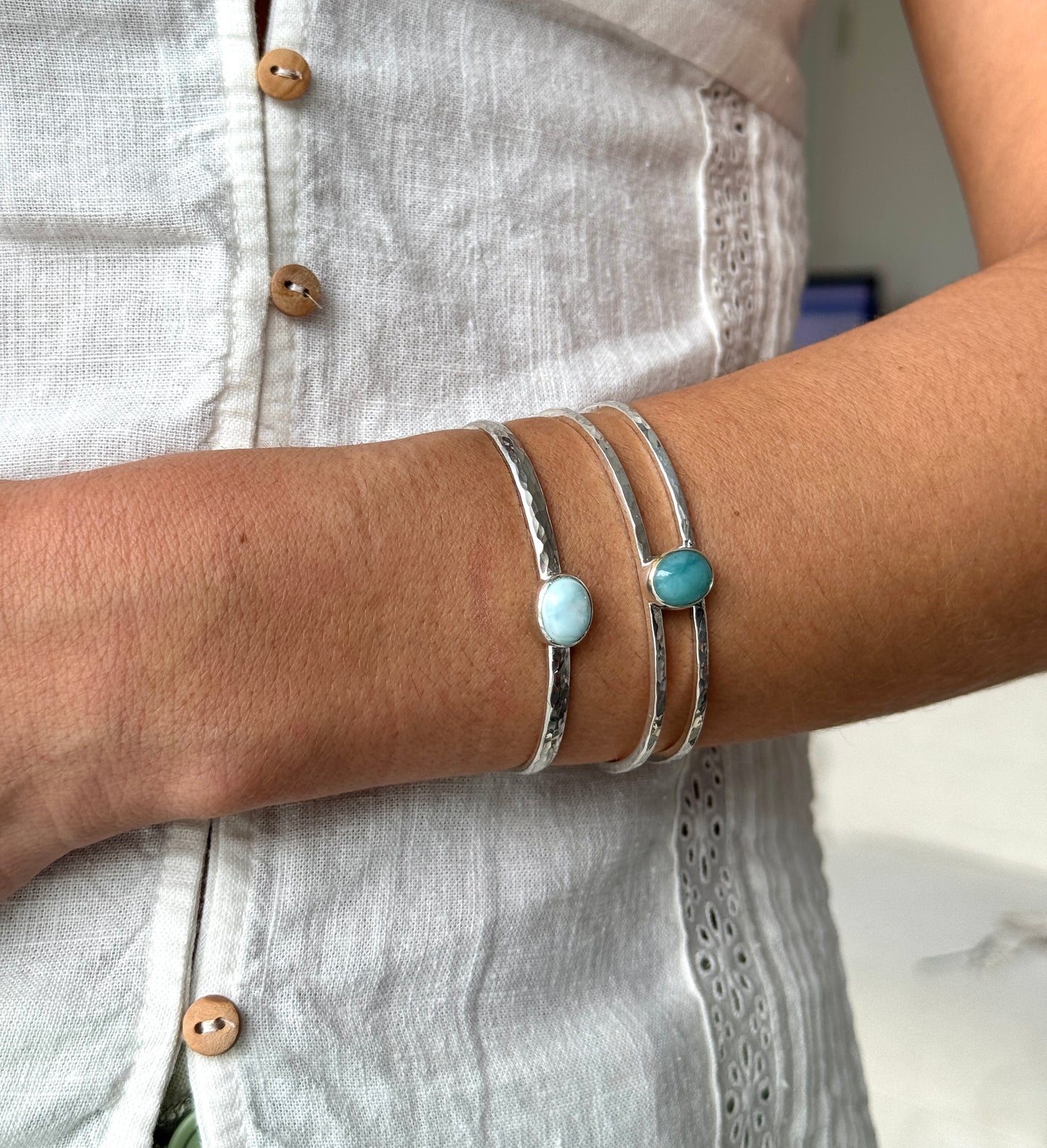 Larimar Cuff