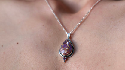 Boulder Opal & Amethyst Pendant