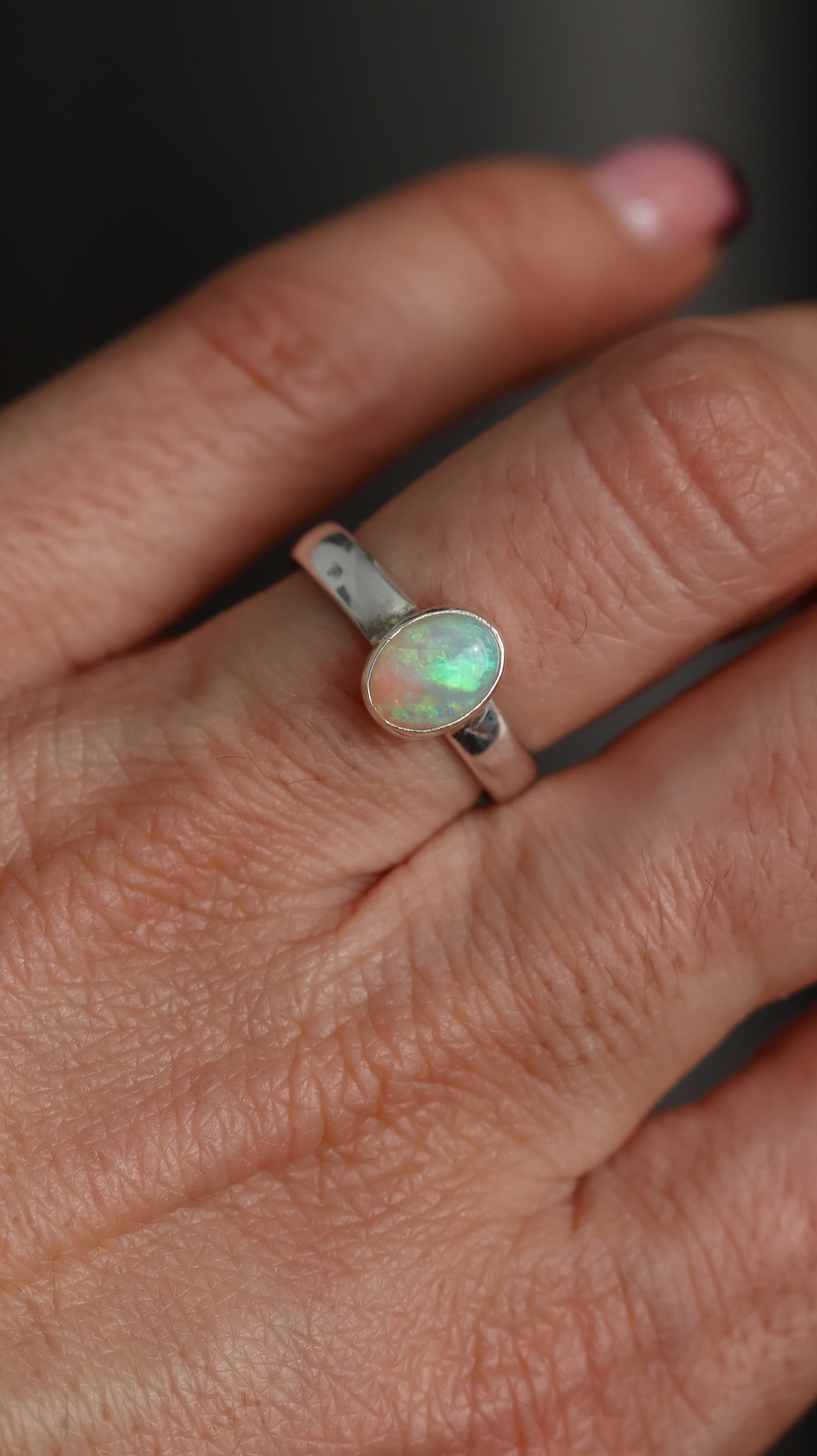 Coober Pedy Opal Ring size 6
