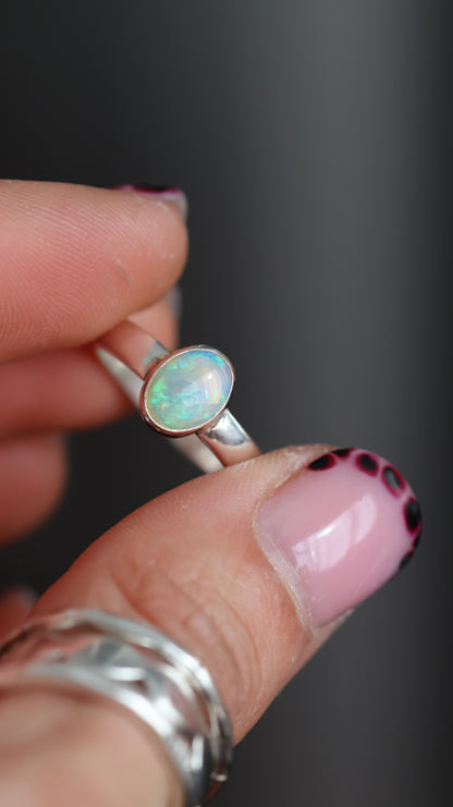 Coober Pedy Opal Ring size 6