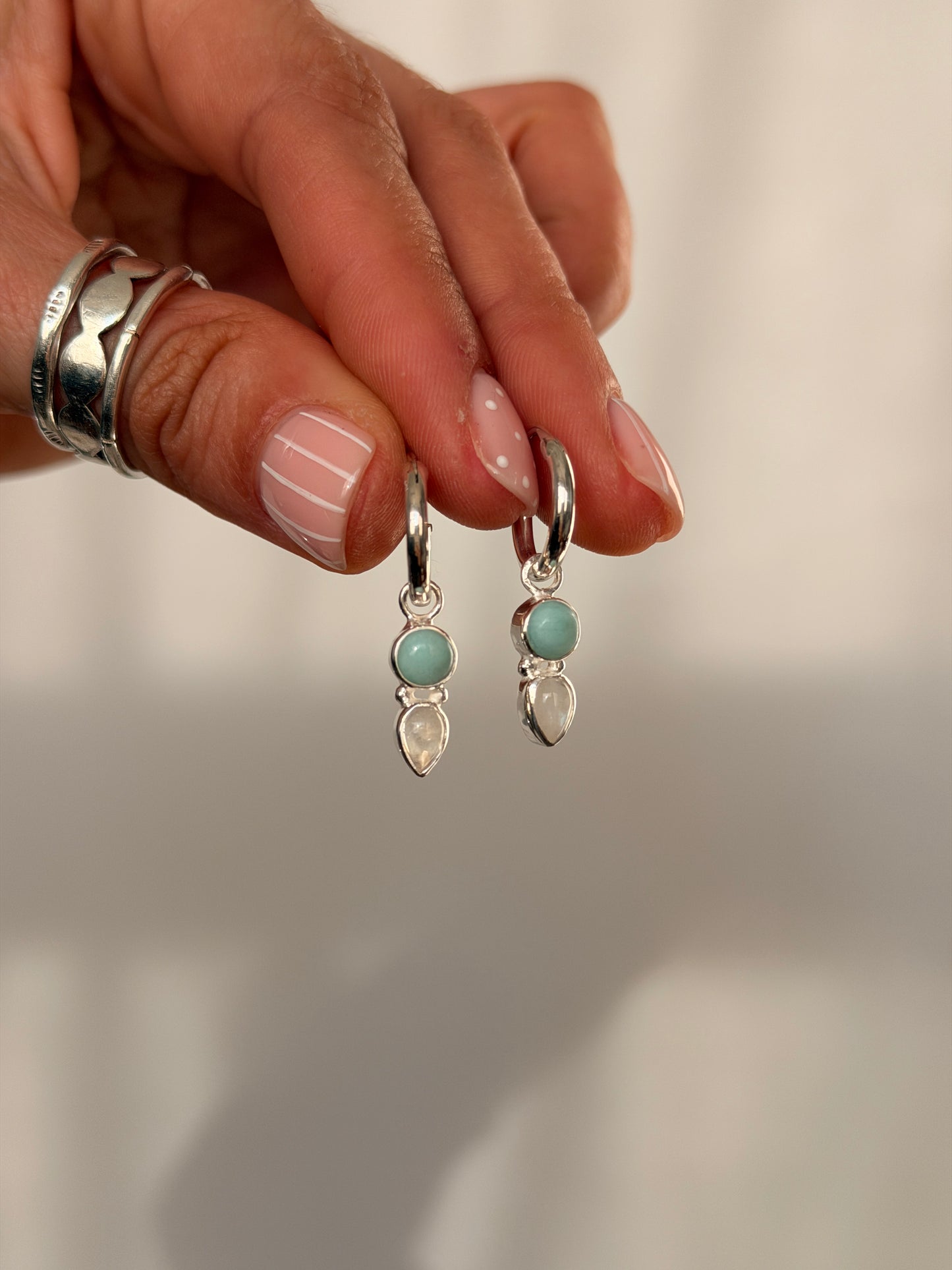 Aqua Drop Hoops