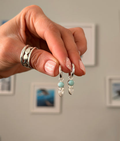 Aqua Drop Hoops