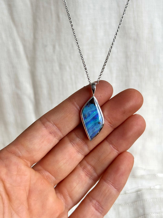 Mar - Solid opal Necklace