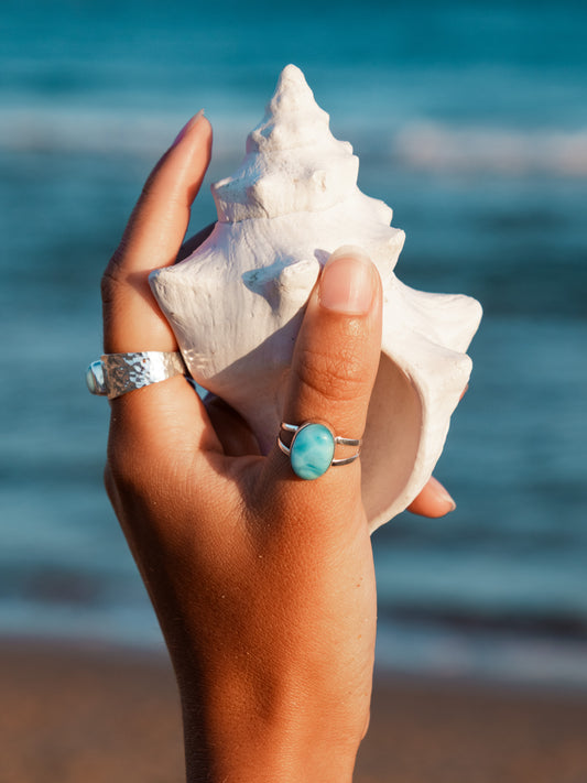 Larimar Split Band Ring