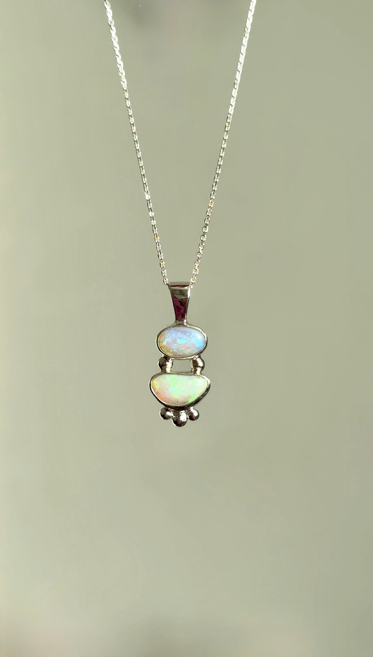 Leila — Lightning Ridge Opal Necklace