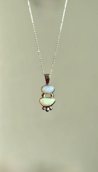 Leila — Lightning Ridge Opal Necklace
