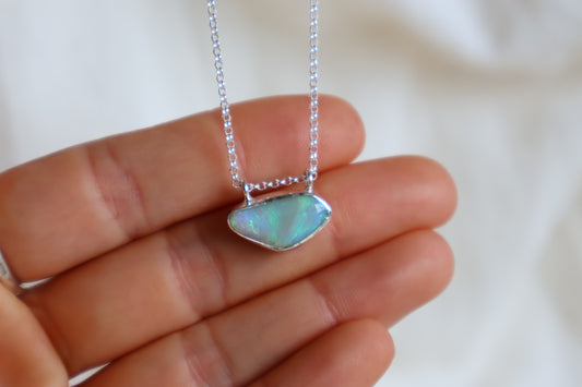Hoku — Lightning Ridge Opal Necklace
