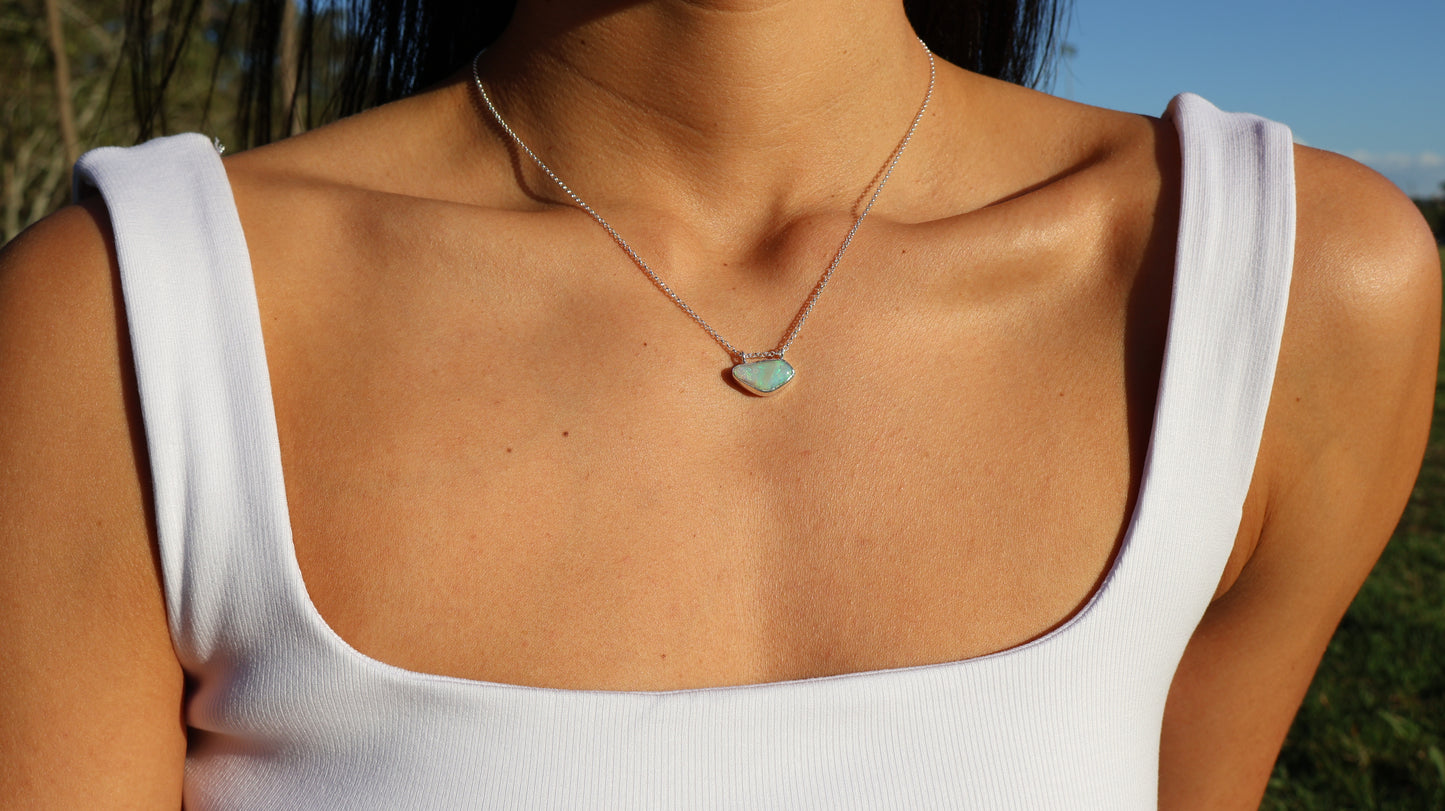 Hoku — Lightning Ridge Opal Necklace