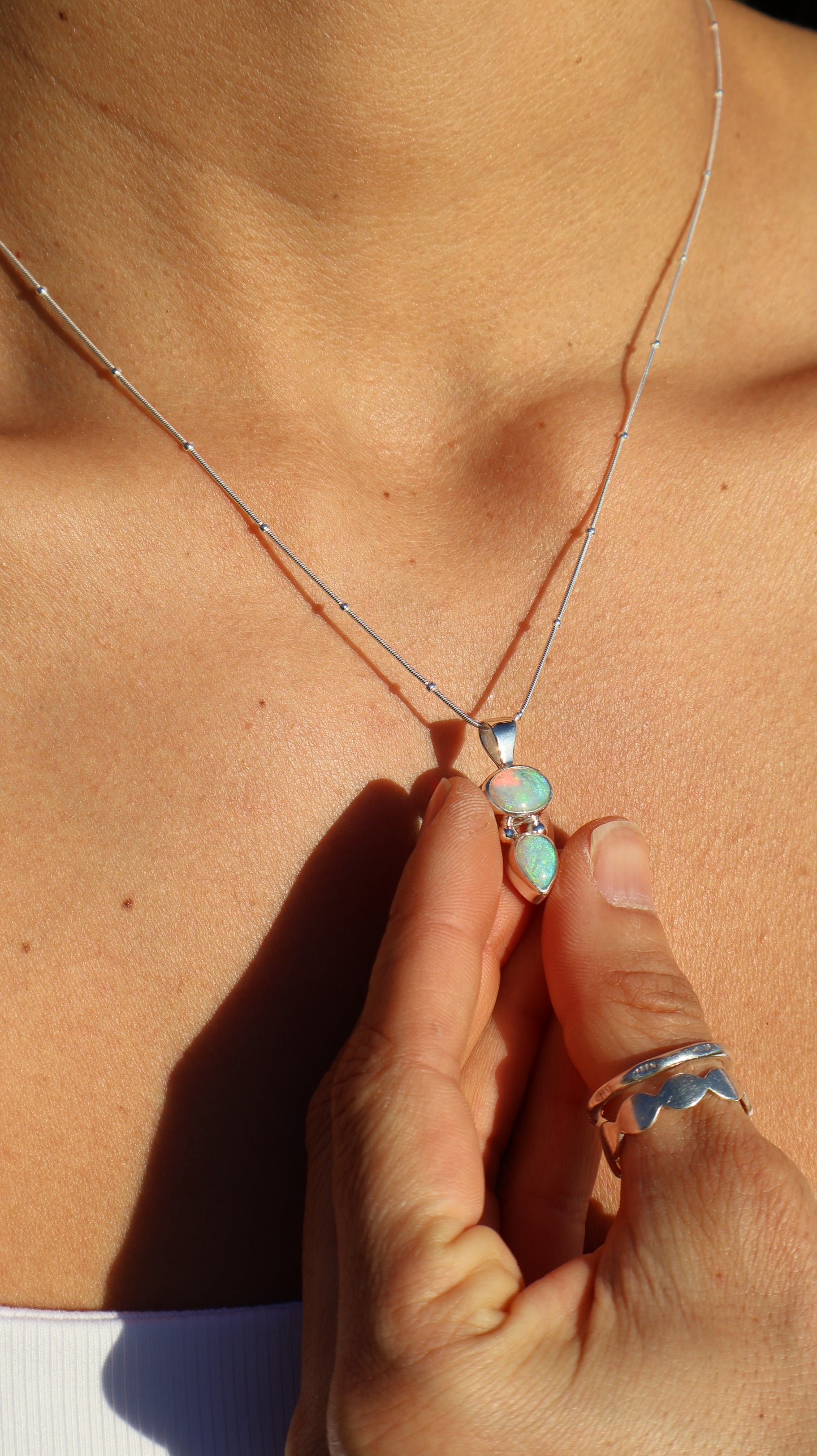 Kailie — Lightning Ridge Opal Necklace