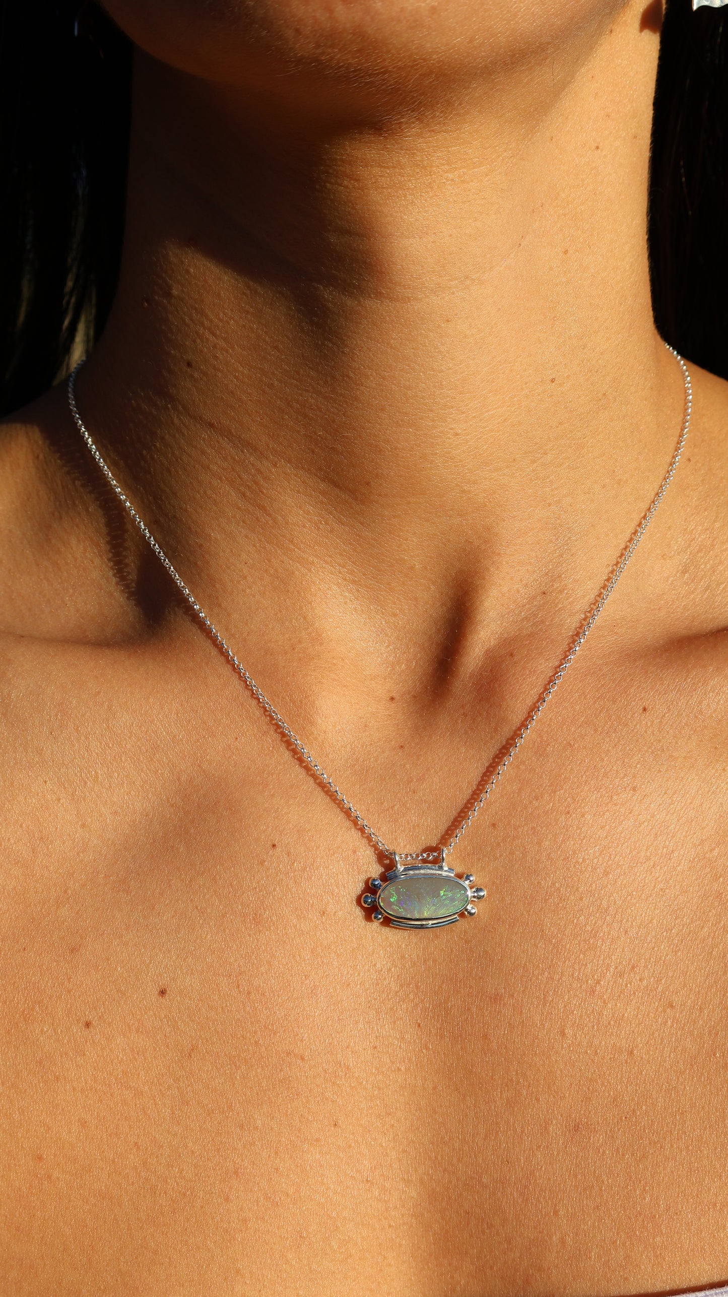 Inna — Lightning Ridge Opal Necklace