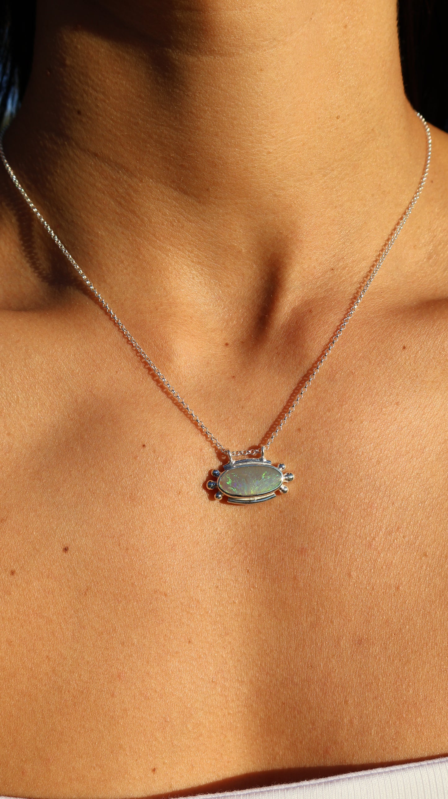 Inna — Lightning Ridge Opal Necklace