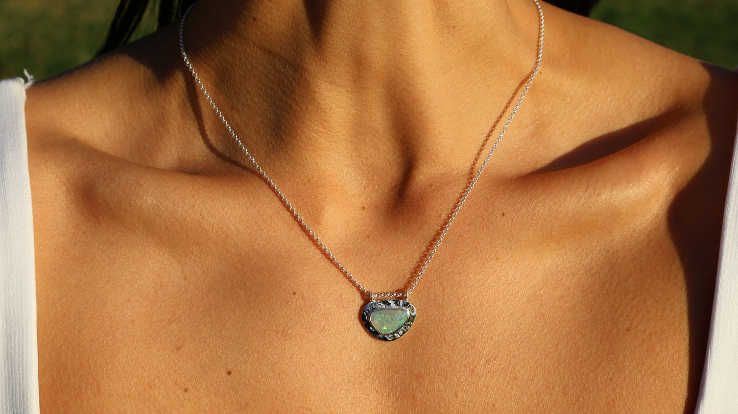 Lua — Lightning Ridge Opal Necklace