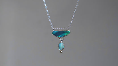 Keira — Lightning Ridge & Boulder Opal Necklace