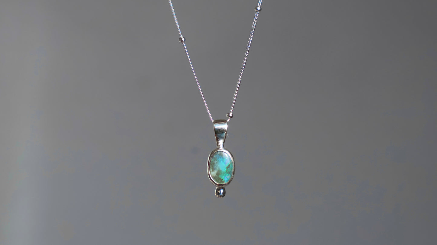Talia — Lightning Ridge Opal Necklace