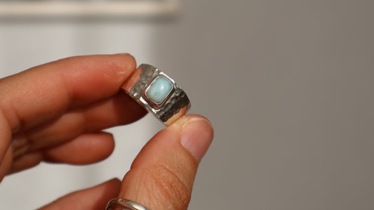 Liri — Larimar Ring