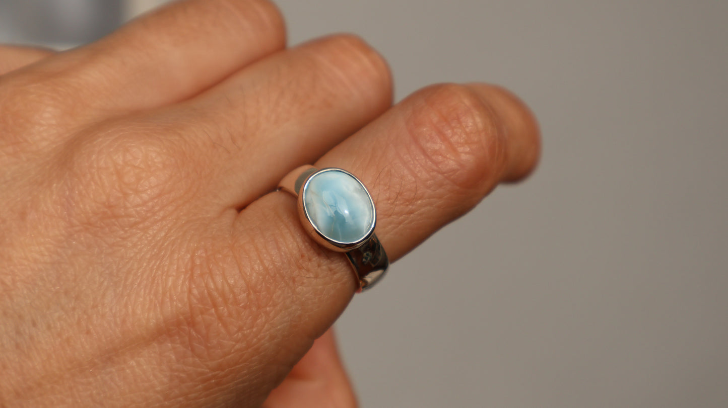 Neila — Larimar Ring