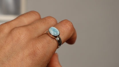 Neila — Larimar Ring