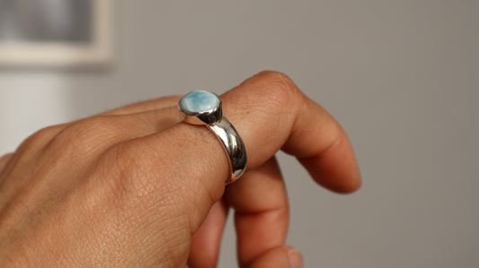 Neila — Larimar Ring