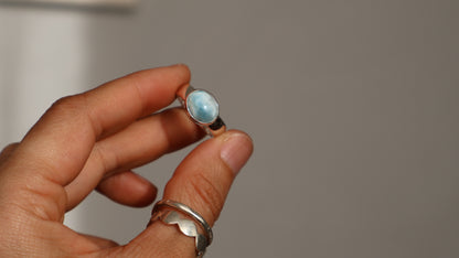 Neila — Larimar Ring