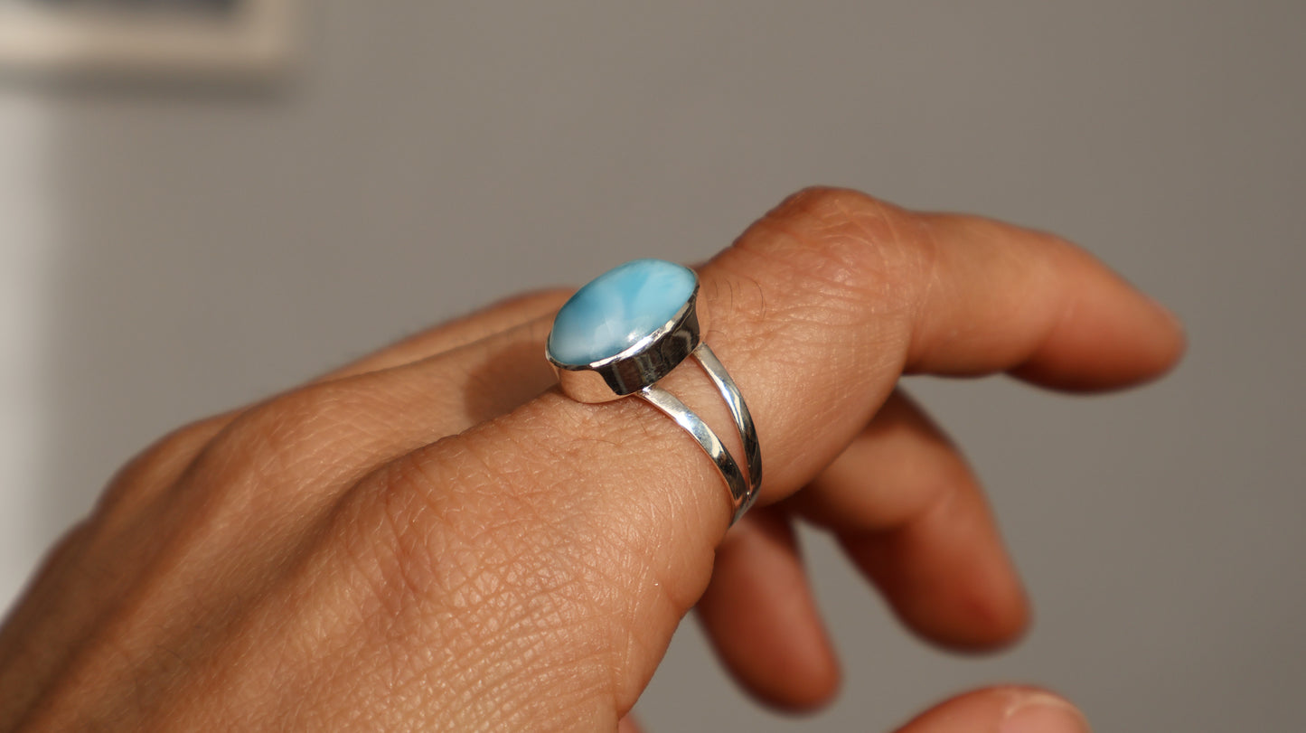 Larimar Split Band Ring
