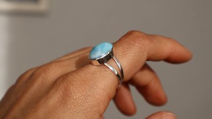 Larimar Split Band Ring