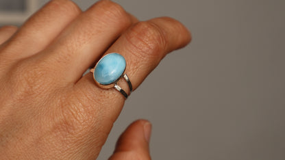 Larimar Split Band Ring