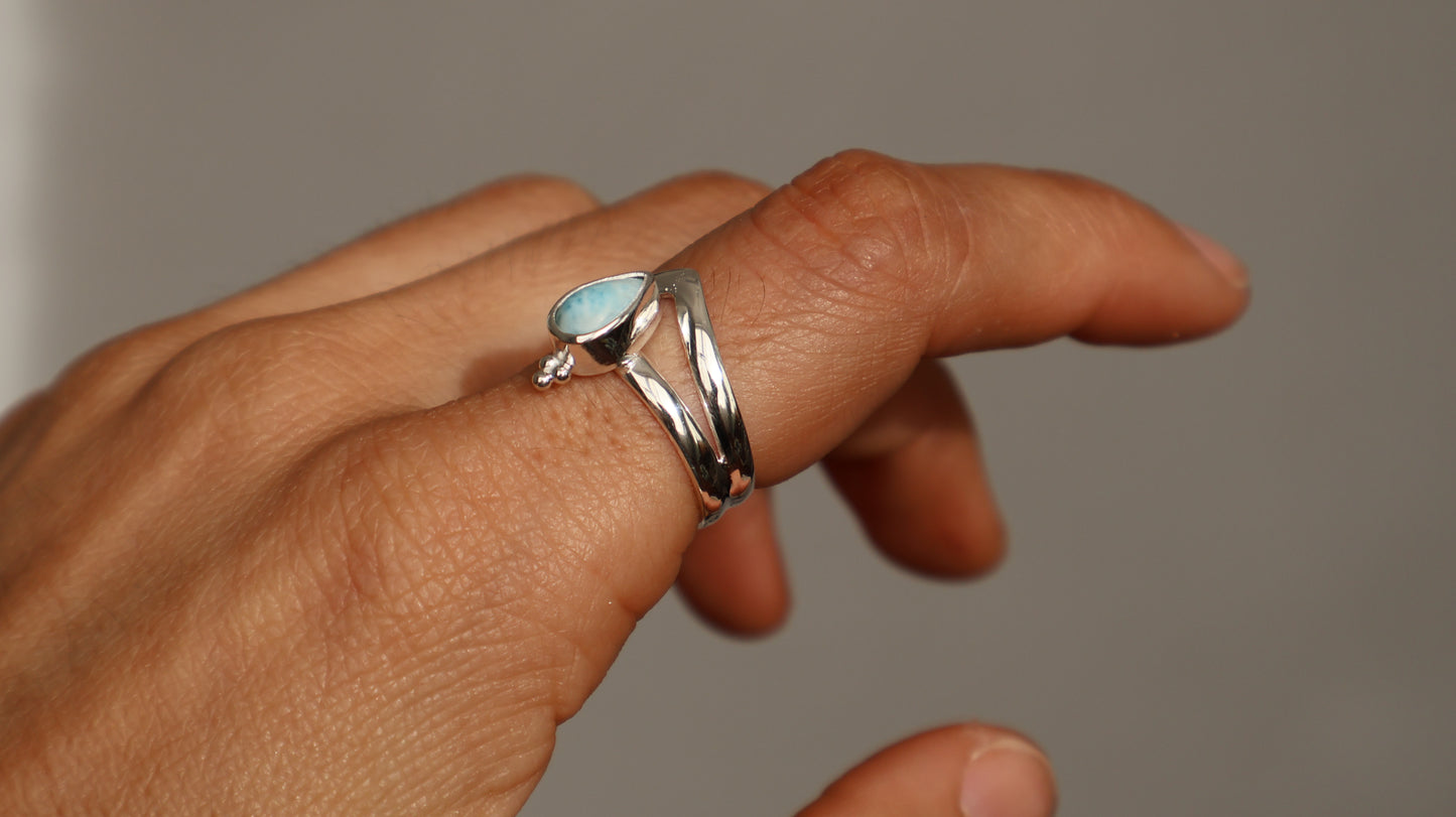 Isola — Larimar Ring