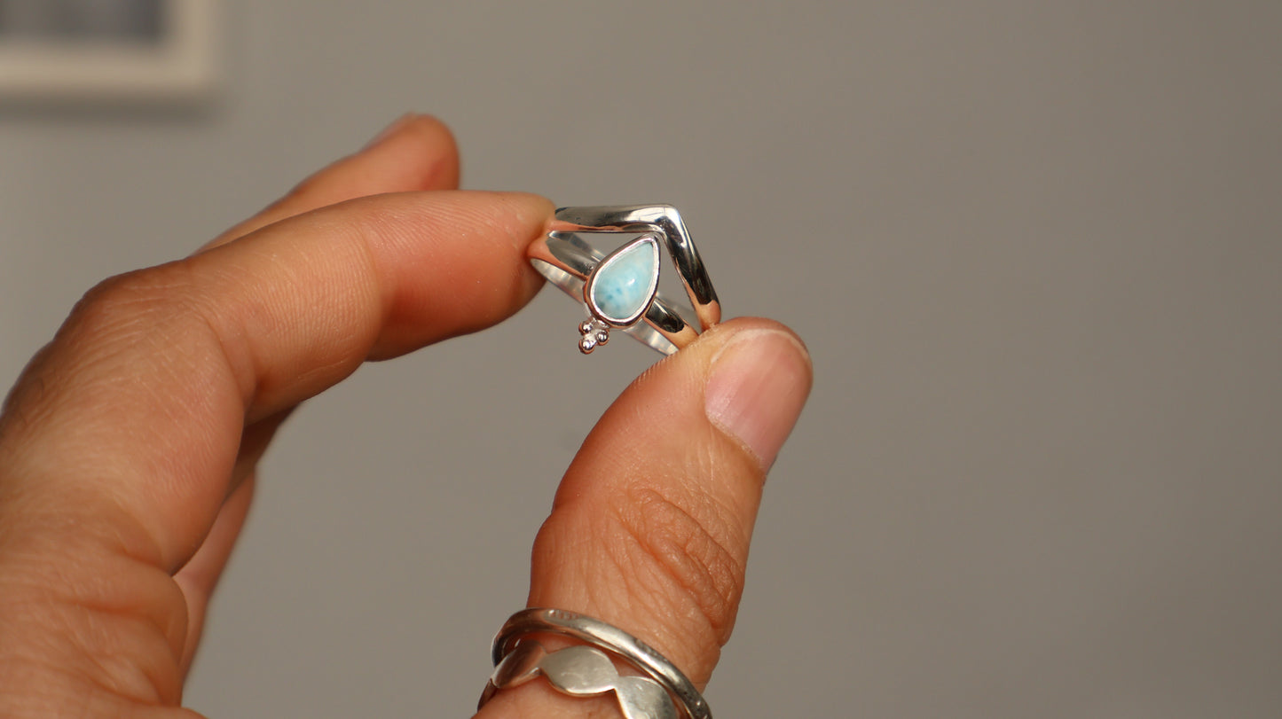Isola — Larimar Ring