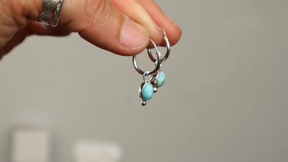 Alba — Larimar Hoops (Oval or Drop)