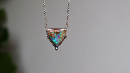Iris - Boulder Opal Pendant